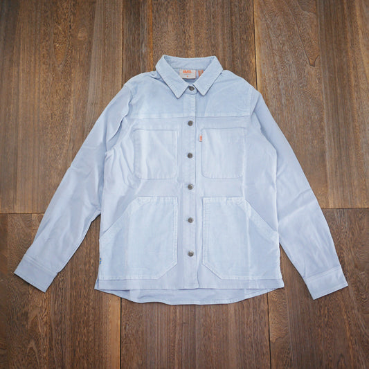 サンプルセール W Haga Overshirt ハーガ オーバーシャツ ashley blue アシュレイブルー