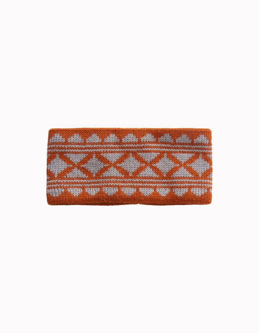 VARGKLADER ヴァーグクレイダー U ユニセックス WINTER HEADBAND grey w/rust orange ウィンターヘッドバンド