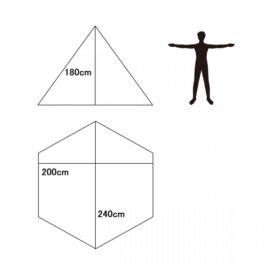 Tschum チャン 2P SOSWA nut brown ソスワ 2P ナッツブラウン ティピー テント