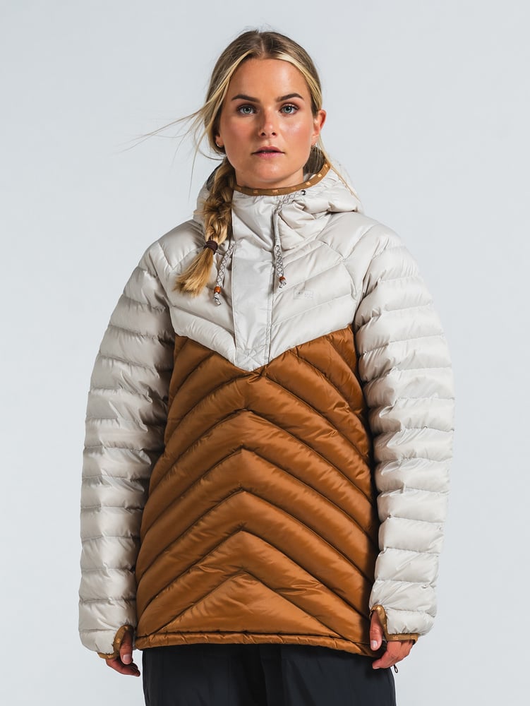 サンプルセール VARGKLADER ヴァーグクレイダー W ALGON CLASSIC DOWN HOOD ZIP エルゴーン ダウン フード ジップ d.gold Mサイズ ゴールド