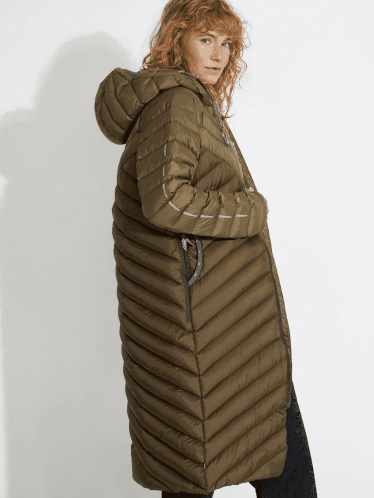 サンプルセール U ZIP SAREK LONG DOWN HOOD ジップ サレック ロング ダウン フード olive and nature オリーブ ネイチャー