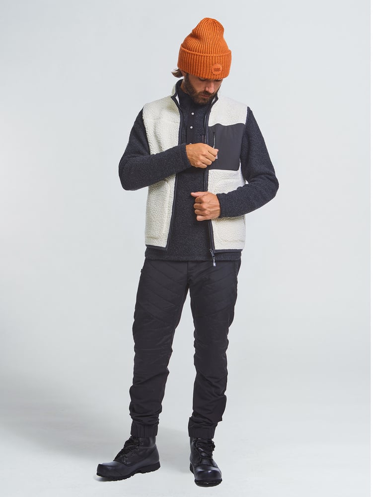 VARGKLADER ヴァーグクレイダー M VARGON FAT WOOL VEST ヴァーゴン ファット ウール ベスト off white オフホワイト