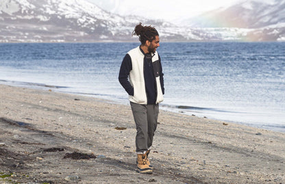 VARGKLADER ヴァーグクレイダー M VARGON FAT WOOL VEST ヴァーゴン ファット ウール ベスト off white オフホワイト