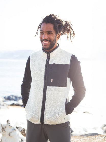 VARGKLADER ヴァーグクレイダー M VARGON FAT WOOL VEST ヴァーゴン ファット ウール ベスト off white オフホワイト