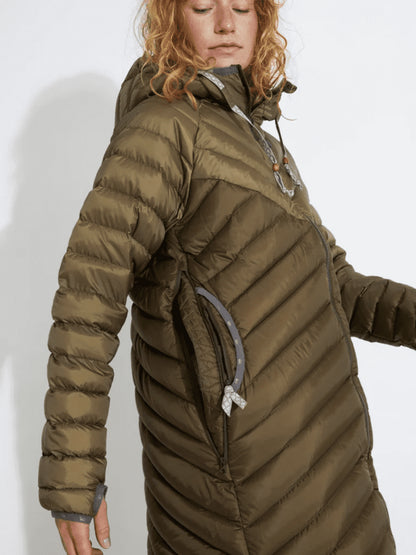 サンプルセール U ZIP SAREK LONG DOWN HOOD ジップ サレック ロング ダウン フード olive and nature オリーブ ネイチャー