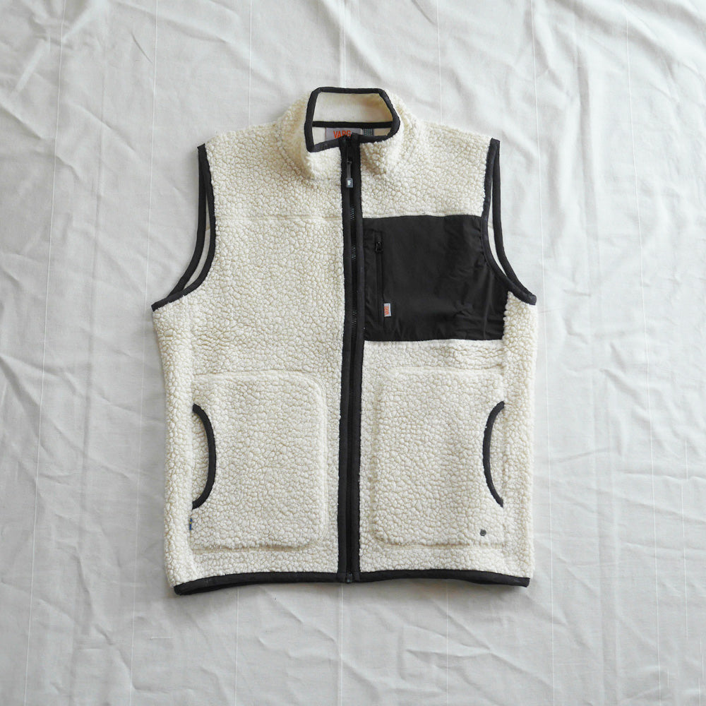 VARGKLADER ヴァーグクレイダー M VARGON FAT WOOL VEST ヴァーゴン ファット ウール ベスト off white オフホワイト