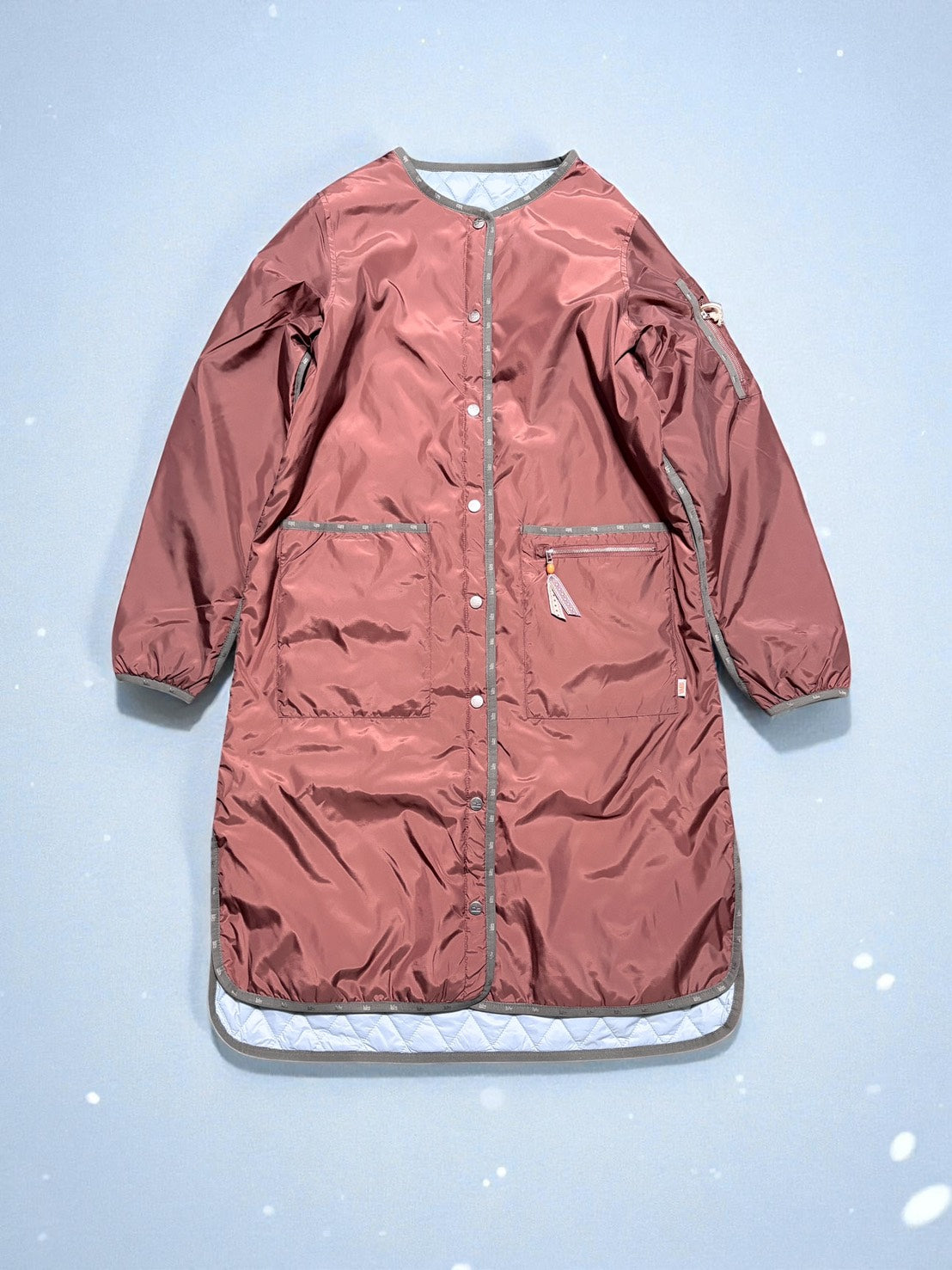 サンプルセール W SALTON LOMNG SPRING COAT サルトン ロング スプリング コート marron M マロン