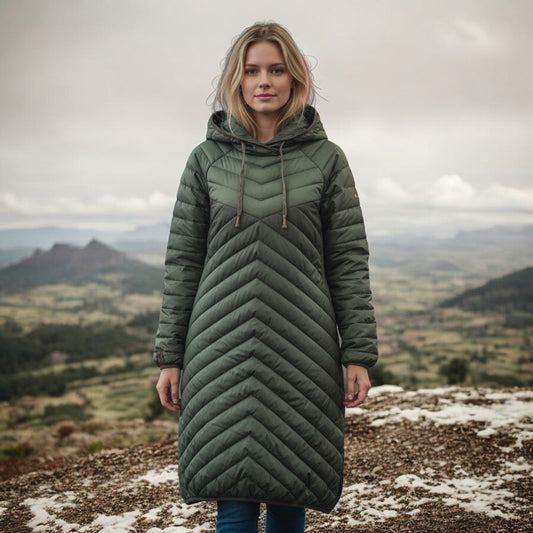 サンプルセール U SAREK LONG DOWN HOOD ANORAK サレック ロング ダウン フード アノラック balsam green mix バルサム グリーン ミックス