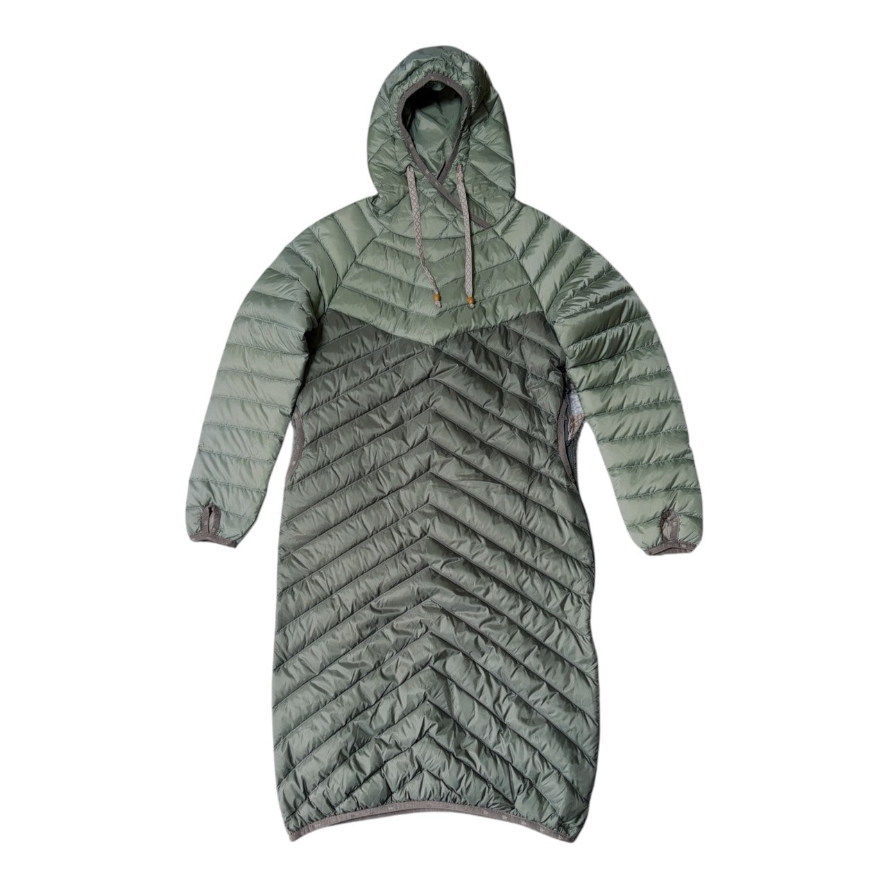 サンプルセール U SAREK LONG DOWN HOOD ANORAK サレック ロング ダウン フード アノラック balsam green mix バルサム グリーン ミックス
