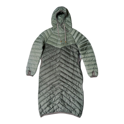 サンプルセール U SAREK LONG DOWN HOOD ANORAK サレック ロング ダウン フード アノラック balsam green mix バルサム グリーン ミックス