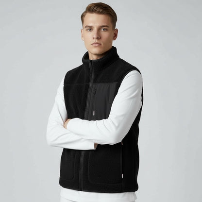 サンプルセール M VARGON FAT WOOL VEST ヴァーゴン ファット ウール ベスト black / M