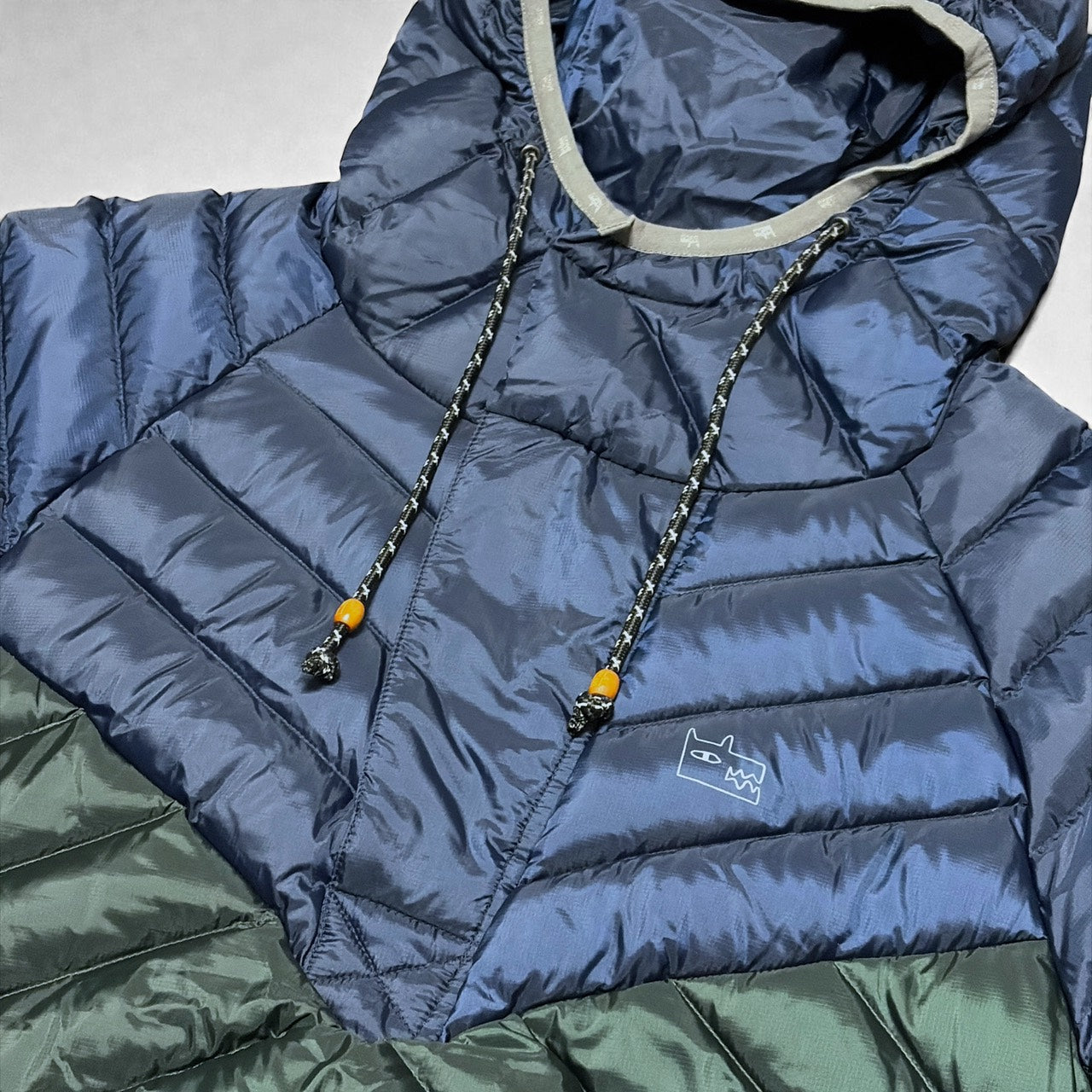 サンプルセール M OVIK DOWN ANORAK オビック ダウン アノラック navy emerald Mサイズ