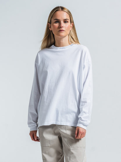サンプルセール W SKREA LONG SLEEVE TEE スクレア ロングスリーブ Tシャツ white XL サイズ ホワイト