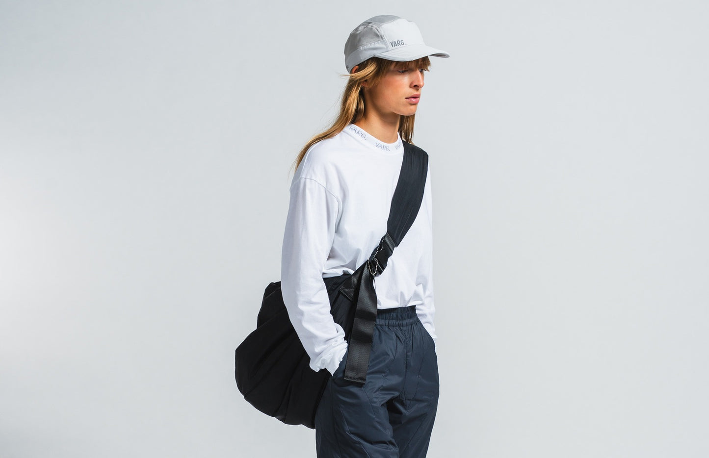 サンプルセール W SKREA LONG SLEEVE TEE スクレア ロングスリーブ Tシャツ white XL サイズ ホワイト