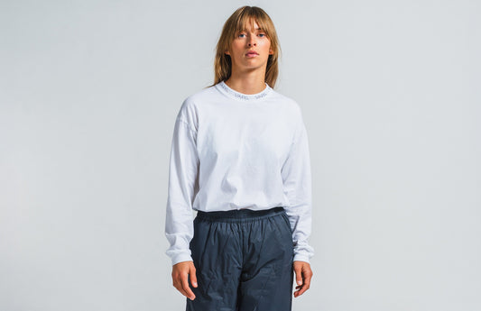 サンプルセール W SKREA LONG SLEEVE TEE スクレア ロングスリーブ Tシャツ white XL サイズ ホワイト