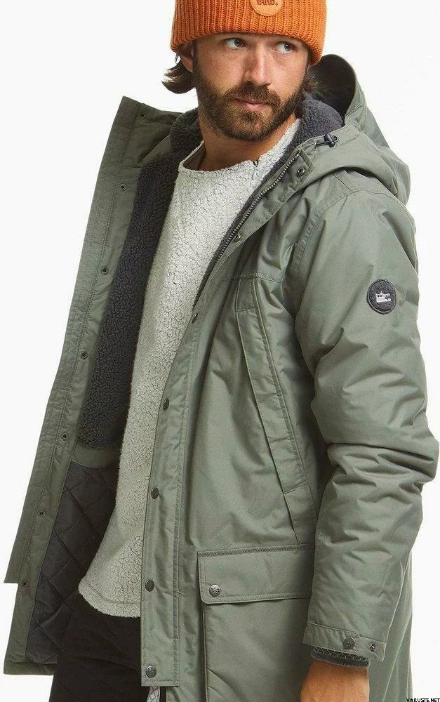 サンプルセール VARGKLADER ヴァーグクレイダー M ARE ECO PARK アーレ エコ パーカ pine green M パイングリーン