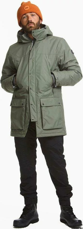 サンプルセール VARGKLADER ヴァーグクレイダー M ARE ECO PARK アーレ エコ パーカ pine green M パイングリーン