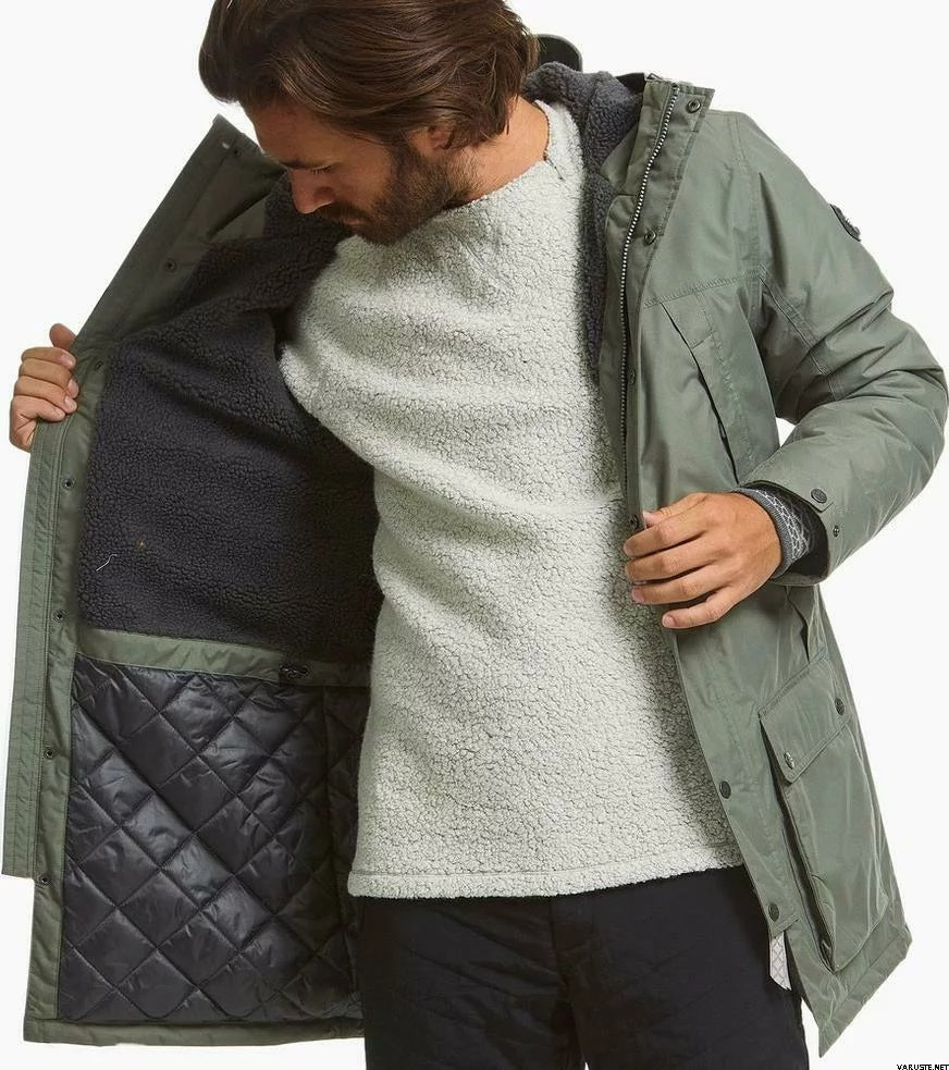 サンプルセール VARGKLADER ヴァーグクレイダー M ARE ECO PARK アーレ エコ パーカ pine green M パイングリーン