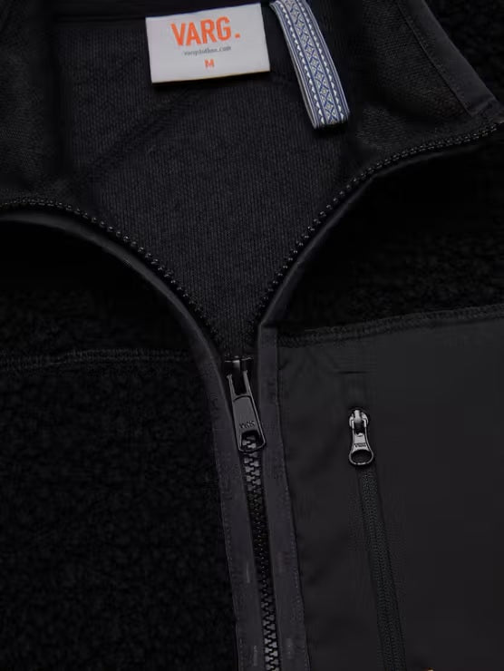 サンプルセール M VARGON FAT WOOL VEST ヴァーゴン ファット ウール ベスト black / M