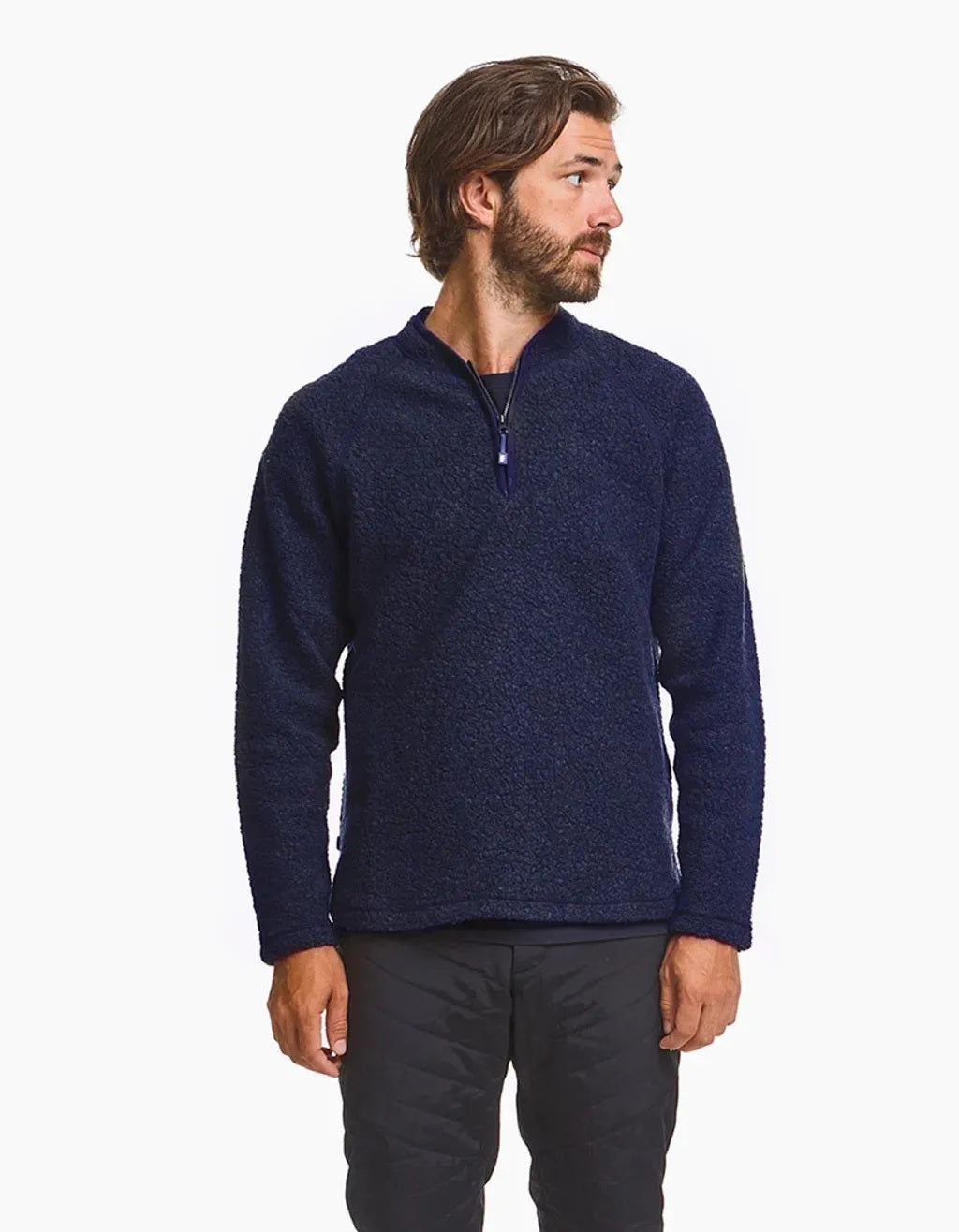 VARGKLADER ヴァーグクレイダー M DRAGO WOOL JERSEY ドゥラゴ ウール ジャージー navy blue ネイビー ブルー