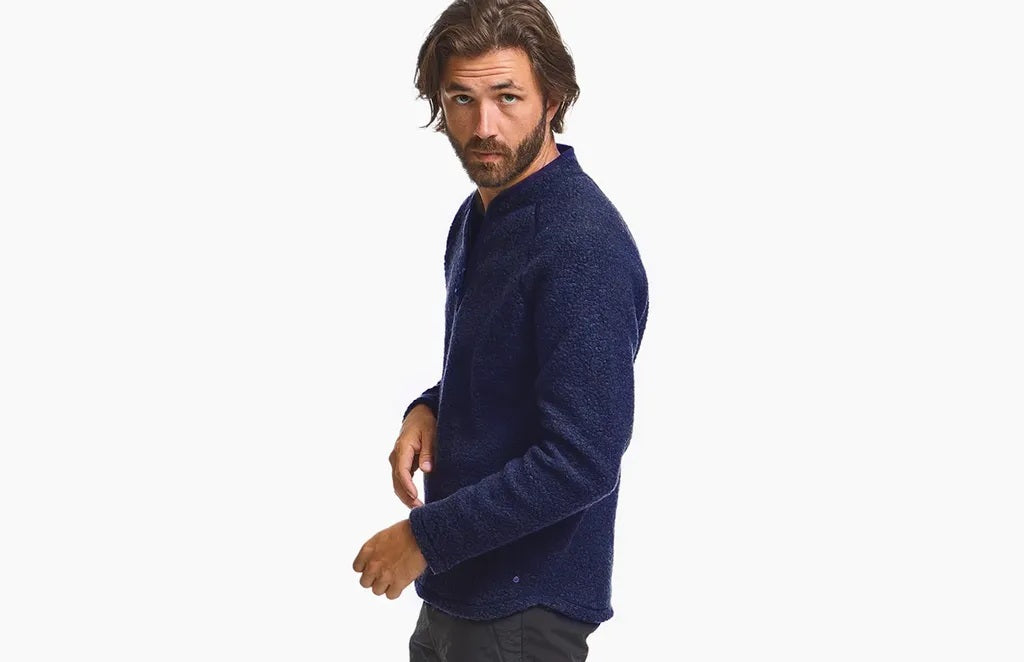 VARGKLADER ヴァーグクレイダー M DRAGO WOOL JERSEY ドゥラゴ ウール ジャージー navy blue ネイビー ブルー