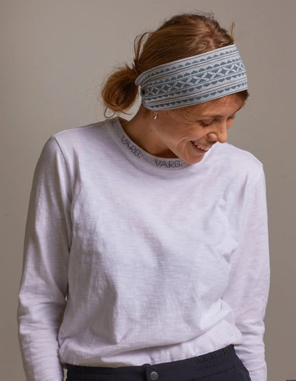 VARGKLADER ヴァーグクレイダー U ユニセックス HEADBAND light grey / arctic blue ヘッドバンド