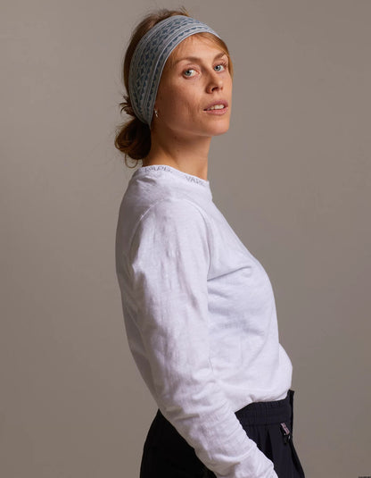 VARGKLADER ヴァーグクレイダー U ユニセックス HEADBAND light grey / arctic blue ヘッドバンド