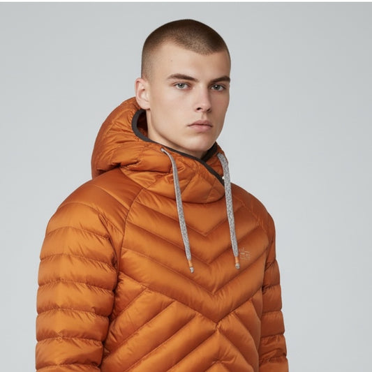 サンプルセール M ALGON DOWN HOOD エルゴーン ダウン フード roasted pecan XL ピーカンナッツ