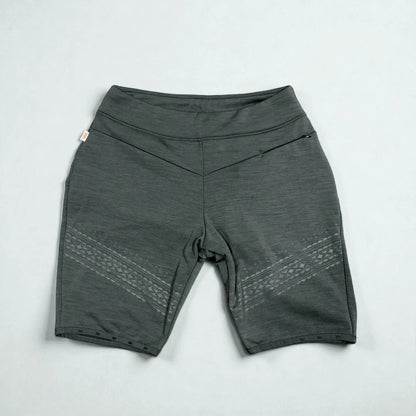 サンプルセール VARGKLADER ヴァーグクレイダー W GRANO POWER WOOL SHORTS  グラノ パワーウール ショーツ phantom black M サイズ ファントムブラック ミドルレイヤー