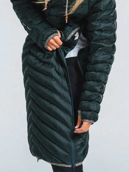 サンプルセール U SAREK LONG DOWN HOOD ANORAK サレック ロング ダウン フード アノラック dark emerald green ダークエメラルドグリーン