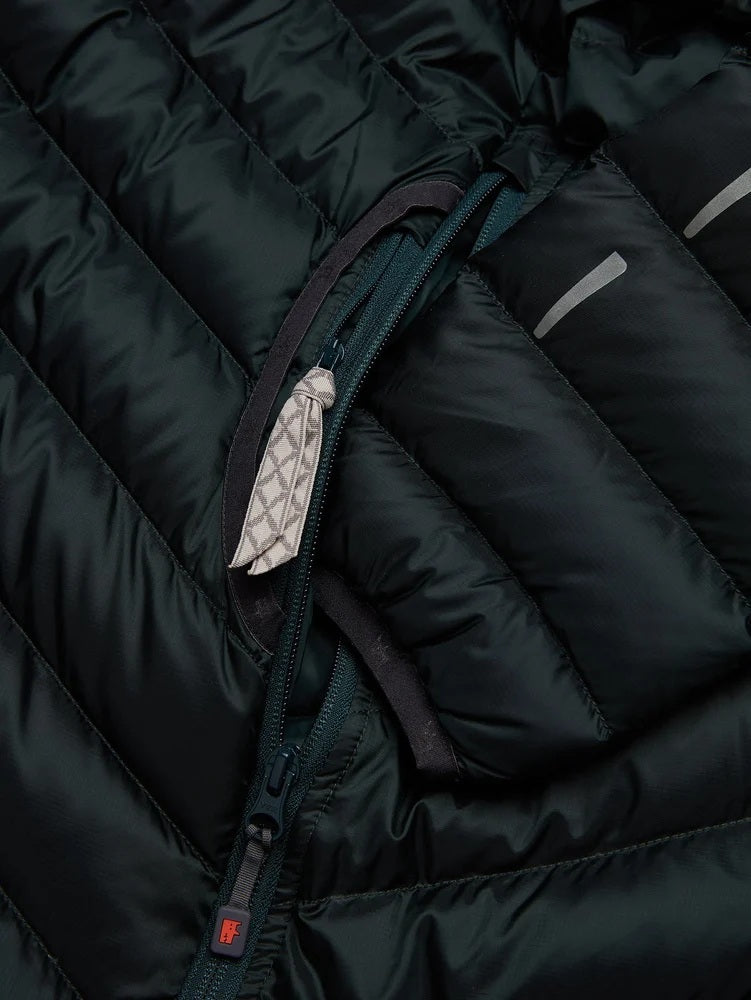 サンプルセール U SAREK LONG DOWN HOOD ANORAK サレック ロング ダウン フード アノラック dark emerald green ダークエメラルドグリーン