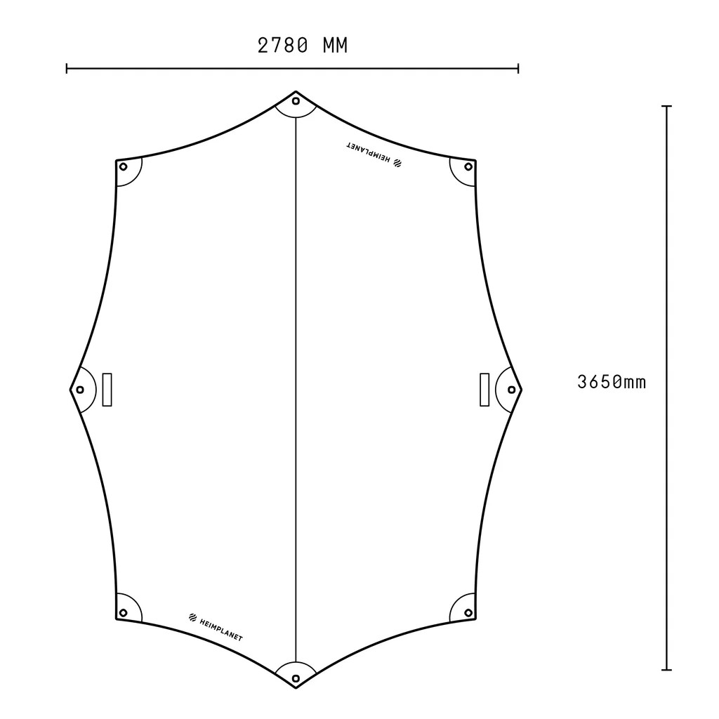 HEIMPLANET ハイムプラネット DAWN M TARP ドーン タープ grey グレー